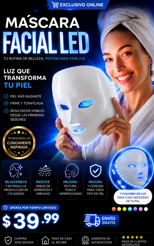 MASCARA FACIAL LED