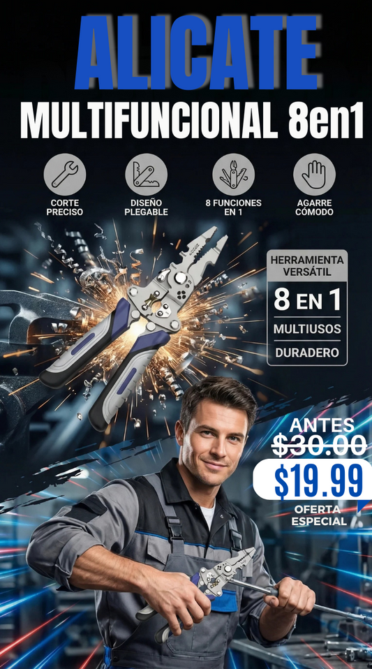 ALICATE MULTIFUNCIÓN 8en1