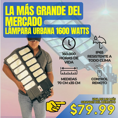 LÁMPARA SOLAR 1600 WATTS
