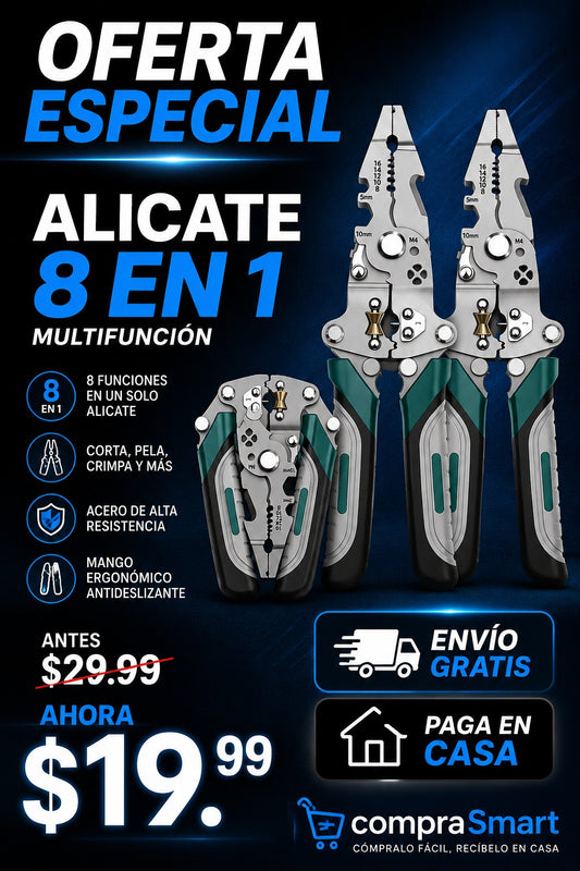 ALICATE MULTIFUNCIÓN 8 en 1