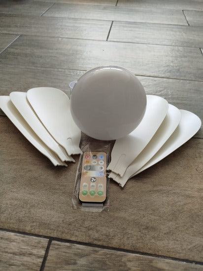 Mini Ventilador y foco led 2 en 1